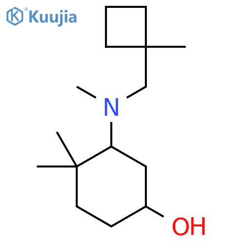 4,4-Dimethyl-3-{methyl[(1-methylcyclobutyl)methyl]amino}cyclohexan-1-ol structure
