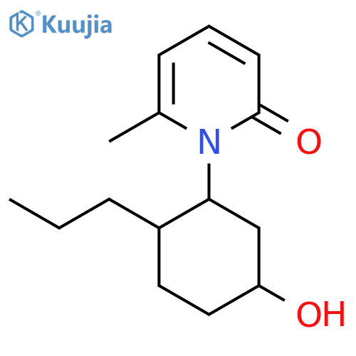 1-(5-Hydroxy-2-propylcyclohexyl)-6-methyl-1,2-dihydropyridin-2-one structure