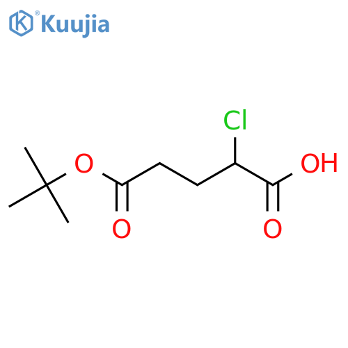 5-(Tert-butoxy)-2-chloro-5-oxopentanoic acid structure