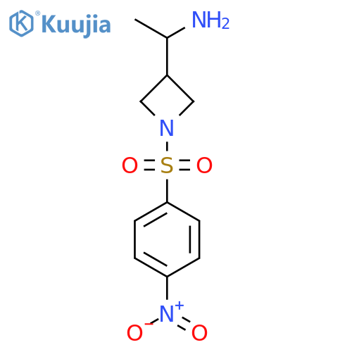 1-1-(4-nitrobenzenesulfonyl)azetidin-3-ylethan-1-amine structure