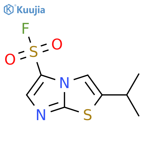 2-(propan-2-yl)imidazo2,1-b1,3thiazole-5-sulfonyl fluoride structure
