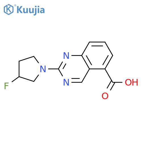 2-(3-fluoropyrrolidin-1-yl)quinazoline-5-carboxylic acid structure