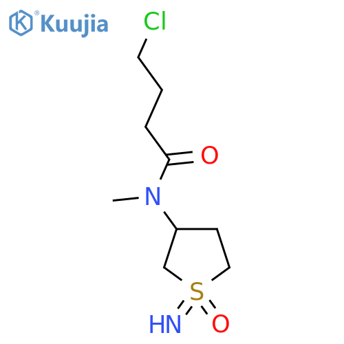 4-chloro-N-(1-imino-1-oxo-1lambda6-thiolan-3-yl)-N-methylbutanamide structure