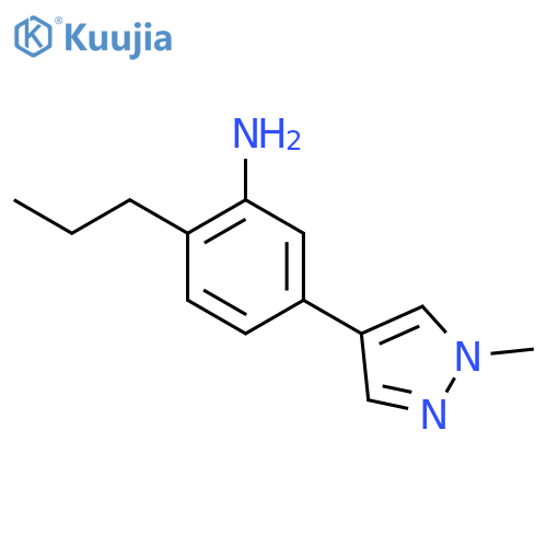 5-(1-methyl-1H-pyrazol-4-yl)-2-propylaniline structure