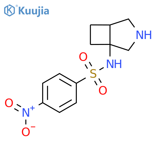 N-{3-azabicyclo3.2.0heptan-1-yl}-4-nitrobenzene-1-sulfonamide structure
