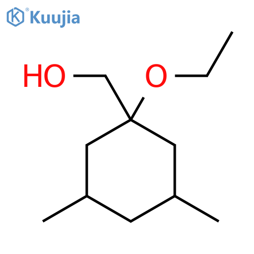 (1-ethoxy-3,5-dimethylcyclohexyl)methanol structure