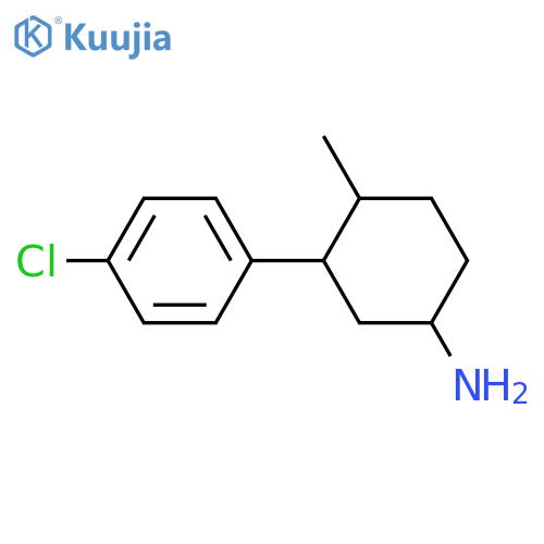 3-(4-Chlorophenyl)-4-methylcyclohexan-1-amine structure