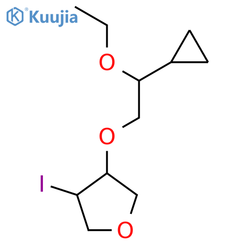 3-(2-cyclopropyl-2-ethoxyethoxy)-4-iodooxolane structure