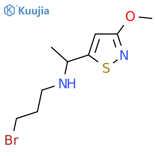 (3-bromopropyl)1-(3-methoxy-1,2-thiazol-5-yl)ethylamine structure
