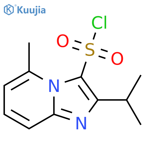 5-methyl-2-(propan-2-yl)imidazo1,2-apyridine-3-sulfonyl chloride structure