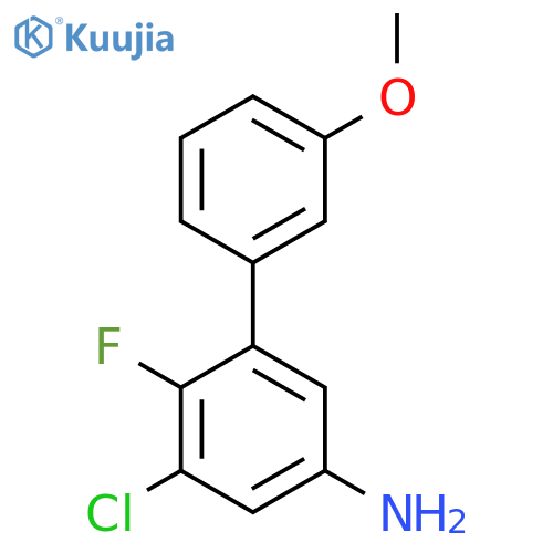 3-chloro-4-fluoro-5-(3-methoxyphenyl)aniline structure