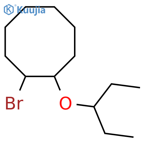 1-bromo-2-(pentan-3-yloxy)cyclooctane structure