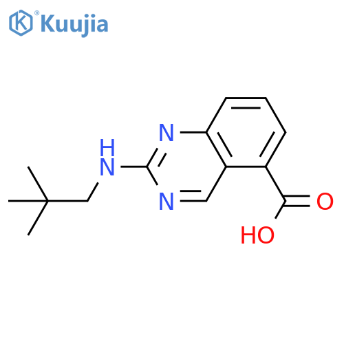 2-(2,2-dimethylpropyl)aminoquinazoline-5-carboxylic acid structure