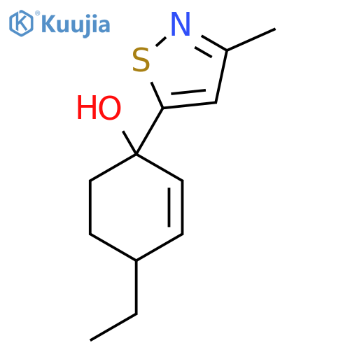4-Ethyl-1-(3-methyl-1,2-thiazol-5-yl)cyclohex-2-en-1-ol structure