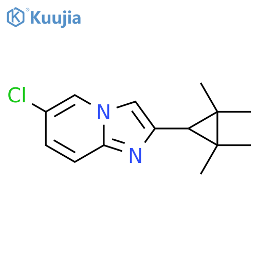 6-chloro-2-(2,2,3,3-tetramethylcyclopropyl)imidazo1,2-apyridine structure
