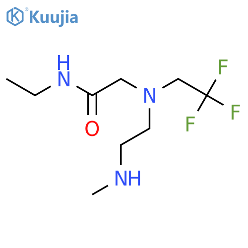 N-ethyl-2-{2-(methylamino)ethyl(2,2,2-trifluoroethyl)amino}acetamide structure