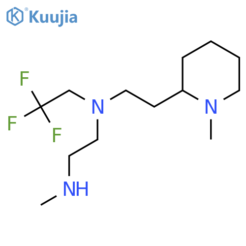 2-(methylamino)ethyl2-(1-methylpiperidin-2-yl)ethyl(2,2,2-trifluoroethyl)amine structure