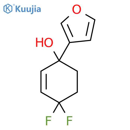 4,4-Difluoro-1-(furan-3-yl)cyclohex-2-en-1-ol structure
