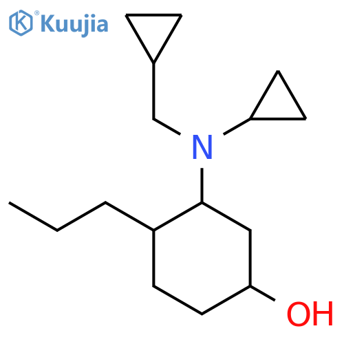 3-[Cyclopropyl(cyclopropylmethyl)amino]-4-propylcyclohexan-1-ol structure