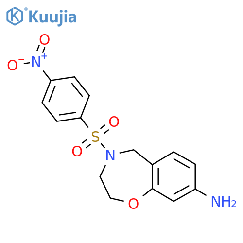 4-(4-Nitrobenzenesulfonyl)-2,3,4,5-tetrahydro-1,4-benzoxazepin-8-amine structure