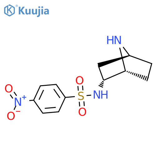 rac-N-(1R,2R,4S)-7-azabicyclo2.2.1heptan-2-yl-4-nitrobenzene-1-sulfonamide structure