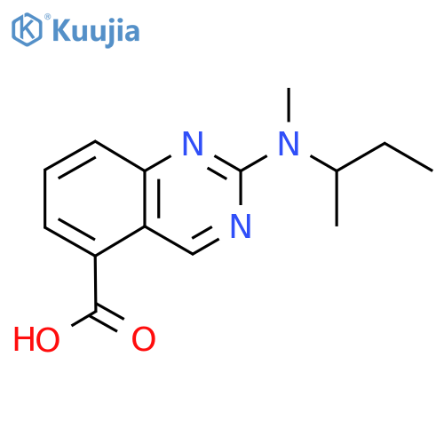 2-(butan-2-yl)(methyl)aminoquinazoline-5-carboxylic acid structure