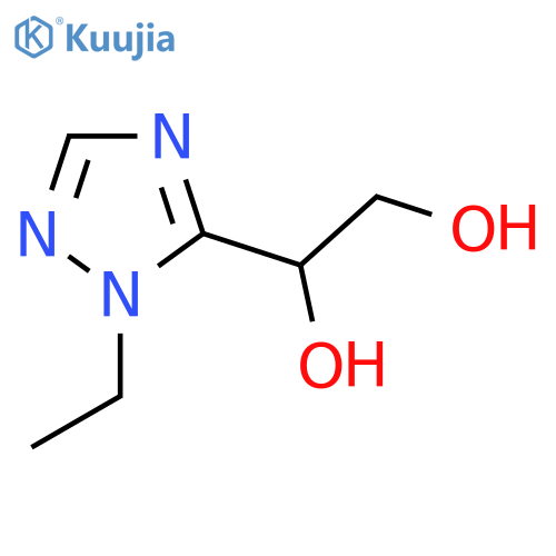 1-(1-ethyl-1H-1,2,4-triazol-5-yl)ethane-1,2-diol structure