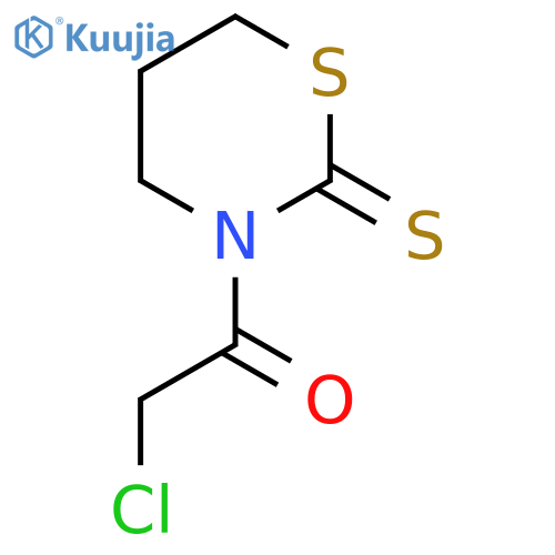 2-chloro-1-(2-sulfanylidene-1,3-thiazinan-3-yl)ethan-1-one structure