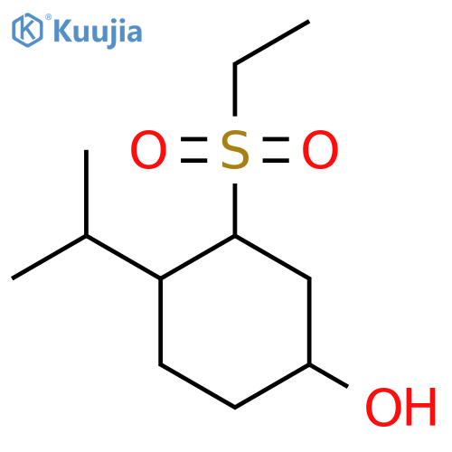 3-(Ethanesulfonyl)-4-(propan-2-yl)cyclohexan-1-ol structure