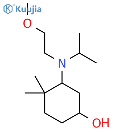 3-[(2-Methoxyethyl)(propan-2-yl)amino]-4,4-dimethylcyclohexan-1-ol structure