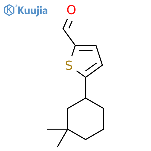 5-(3,3-Dimethylcyclohexyl)thiophene-2-carbaldehyde structure