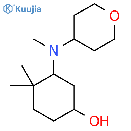 4,4-Dimethyl-3-[methyl(oxan-4-yl)amino]cyclohexan-1-ol structure