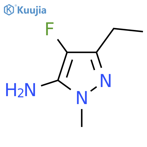3-ethyl-4-fluoro-1-methyl-1H-pyrazol-5-amine structure