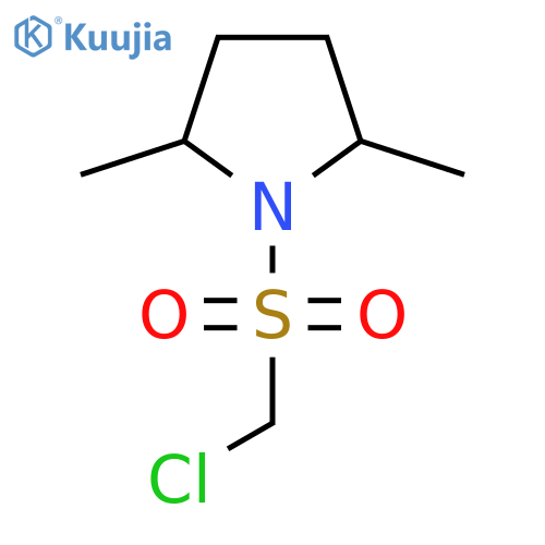 1-Chloromethanesulfonyl-2,5-dimethylpyrrolidine structure