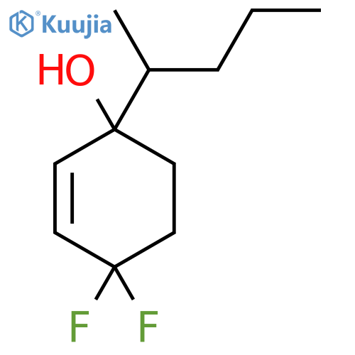 4,4-Difluoro-1-(pentan-2-yl)cyclohex-2-en-1-ol structure