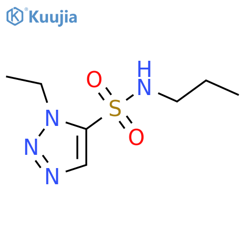 1-ethyl-N-propyl-1H-1,2,3-triazole-5-sulfonamide structure
