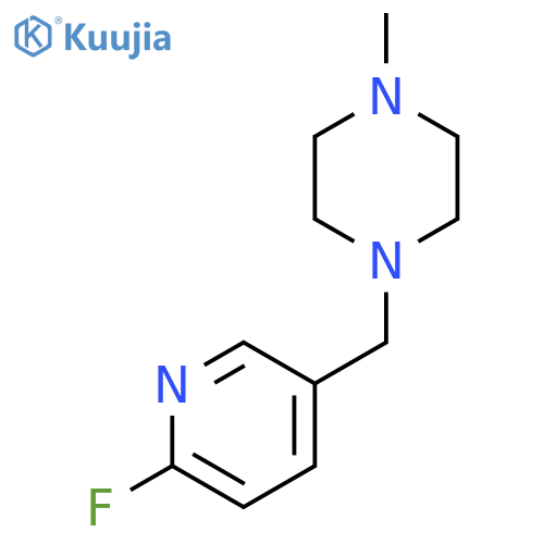1-(6-fluoropyridin-3-yl)methyl-4-methylpiperazine structure