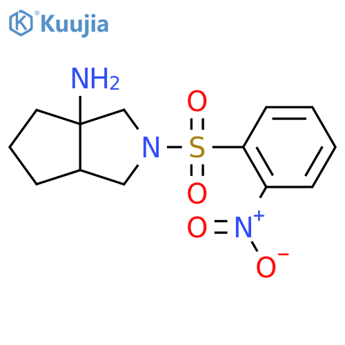 2-(2-Nitrobenzenesulfonyl)-octahydrocyclopenta[c]pyrrol-3a-amine structure