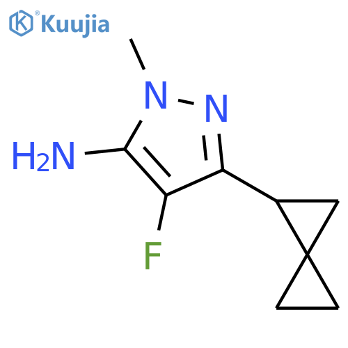 4-fluoro-1-methyl-3-{spiro2.2pentan-1-yl}-1H-pyrazol-5-amine structure