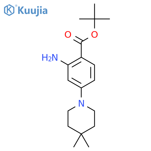 Tert-butyl 2-amino-4-(4,4-dimethylpiperidin-1-yl)benzoate structure