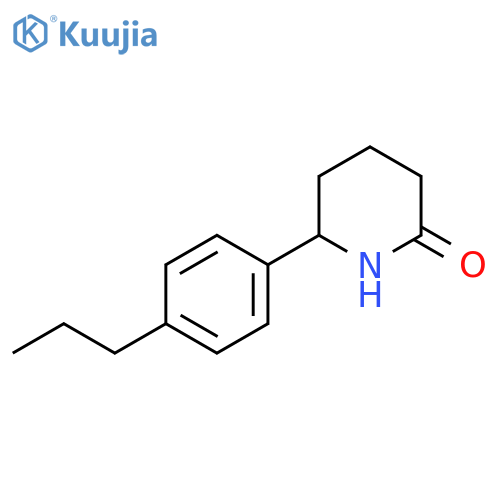 6-(4-Propylphenyl)piperidin-2-one structure
