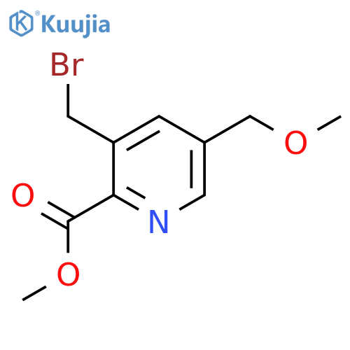 methyl 3-(bromomethyl)-5-(methoxymethyl)pyridine-2-carboxylate structure