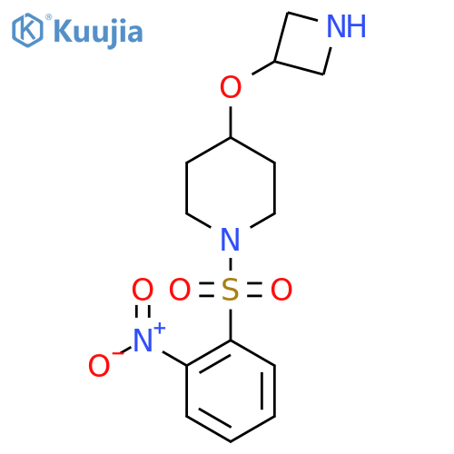 4-(Azetidin-3-yloxy)-1-(2-nitrobenzenesulfonyl)piperidine structure