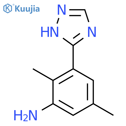 2,5-dimethyl-3-(1H-1,2,4-triazol-3-yl)aniline structure