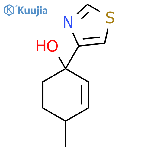 4-Methyl-1-(1,3-thiazol-4-yl)cyclohex-2-en-1-ol structure