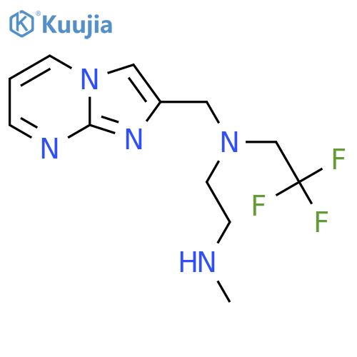 ({imidazo1,2-apyrimidin-2-yl}methyl)2-(methylamino)ethyl(2,2,2-trifluoroethyl)amine structure