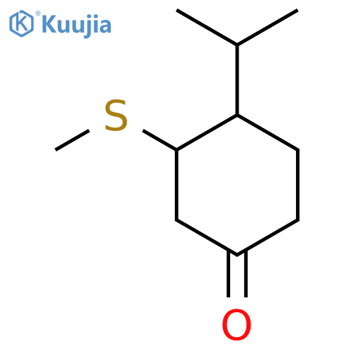3-(Methylsulfanyl)-4-(propan-2-yl)cyclohexan-1-one structure
