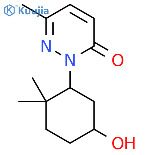 2-(5-Hydroxy-2,2-dimethylcyclohexyl)-6-methyl-2,3-dihydropyridazin-3-one structure