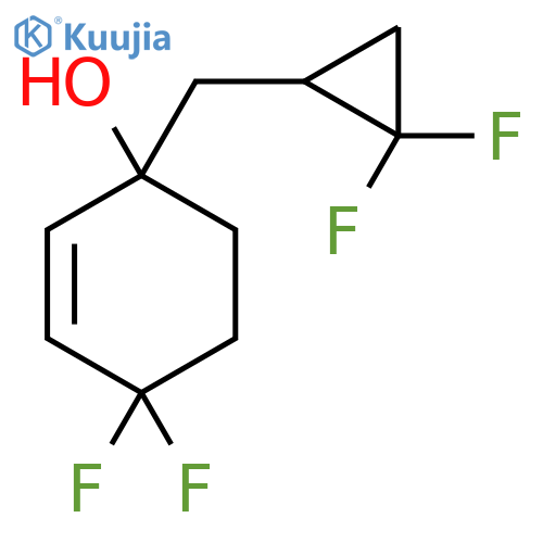 1-[(2,2-Difluorocyclopropyl)methyl]-4,4-difluorocyclohex-2-en-1-ol structure