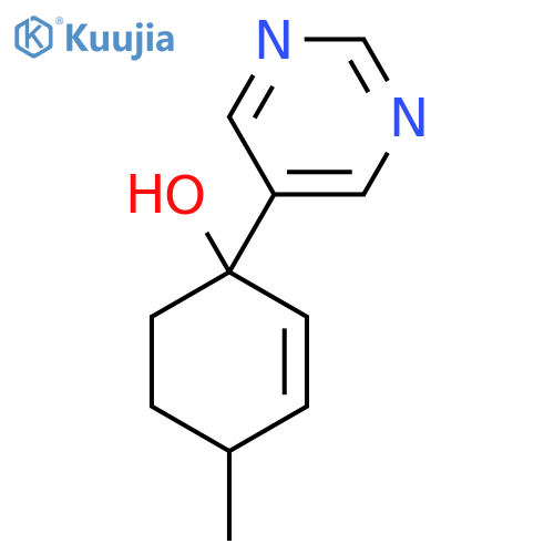 4-Methyl-1-(pyrimidin-5-yl)cyclohex-2-en-1-ol structure